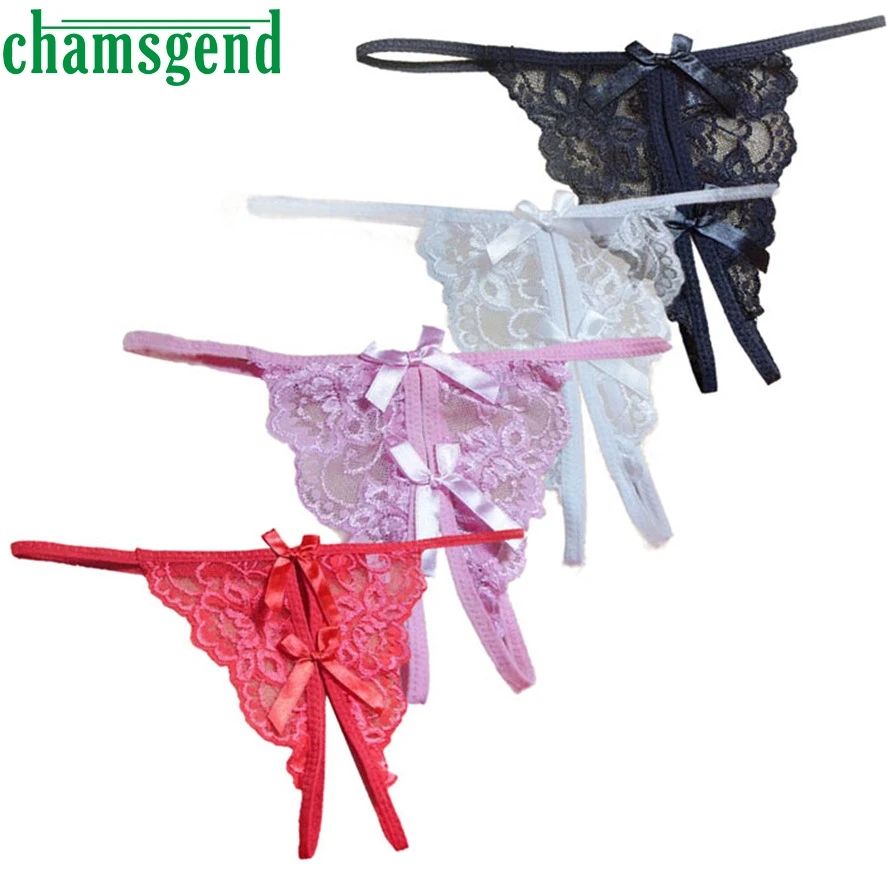

Bikini Woman Low Waist Mujer Sexy Lace Bikini Femme Bathing Suit New women Open fork tanga bowknot Strappy Sexy Panties Jan13GP