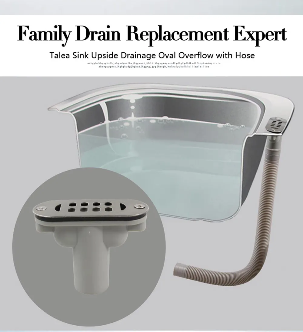 para transbordamento e drenagem contra vazamento, acessórios para banho e cozinha