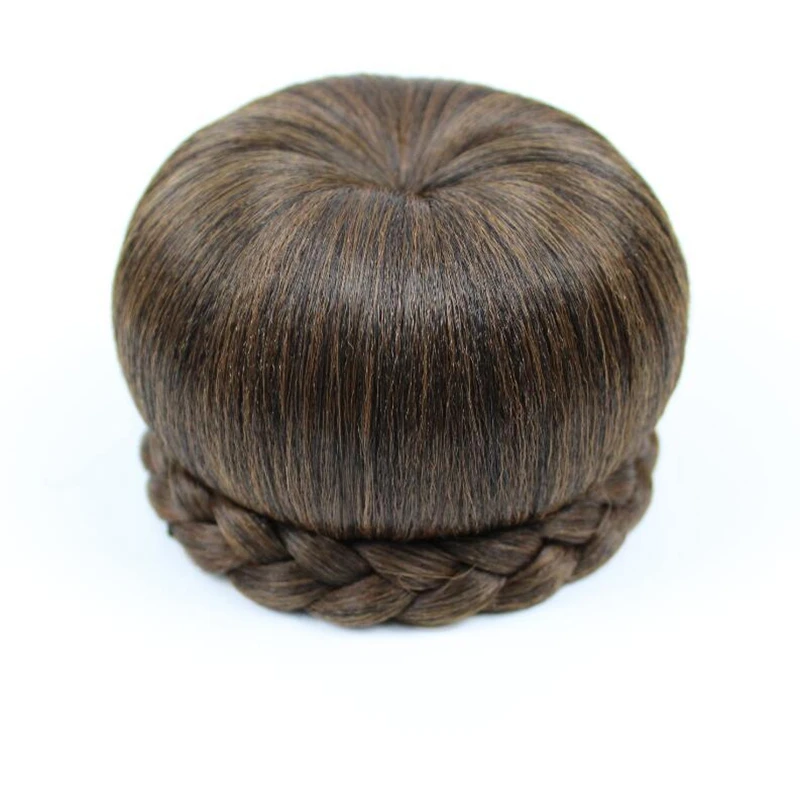 Women Synthetic Hair Clip In One Piece Chignon Apple Style Round Bud Hair Chignons Free Shipping images - 6