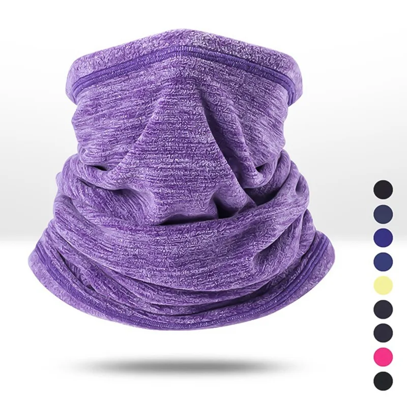 

Winter Warm Collar Neck Gaiter Soft Fleece Scarf Windproof and Coldproof Warmer Face Mask for Outdoor Sports Hiking Scarves