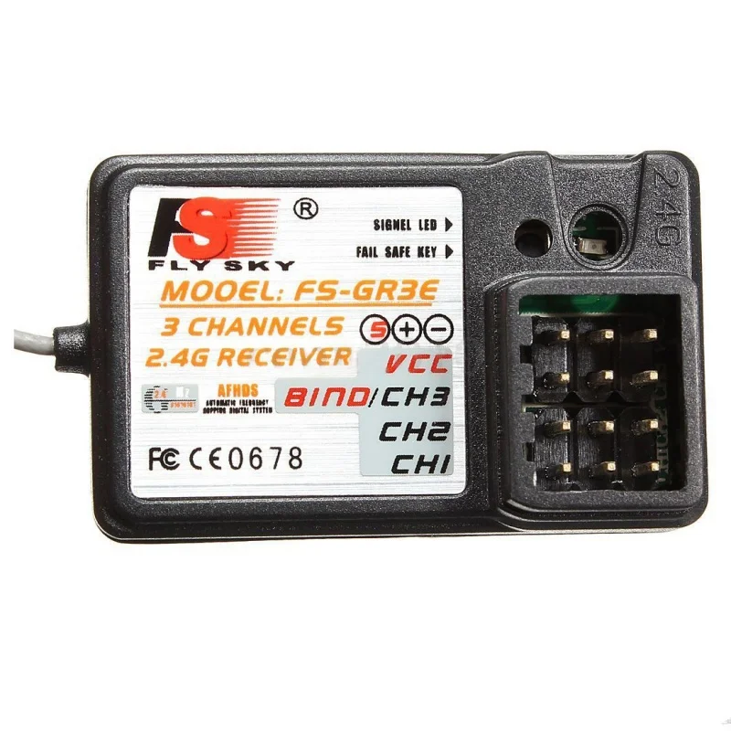 

FlySky FS-GR3E 3CH 2.4GHz Receiver GT2 GT3 GT3B GT3C GR3C RC Car Boat