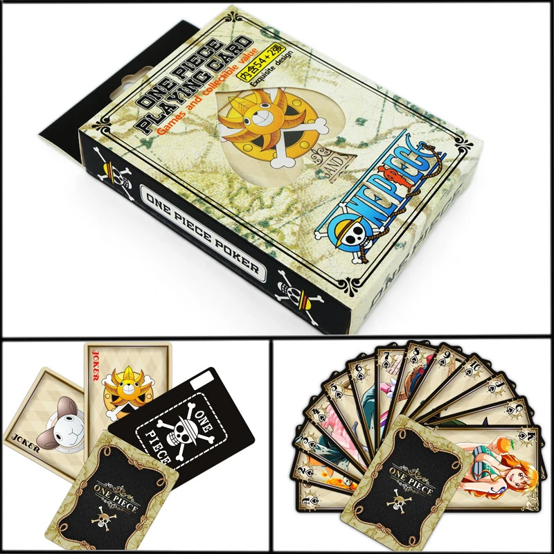 

One Piece OP Poker Cards Entertainment for Party Anime Comics Character Collector's Edition Playing Cards