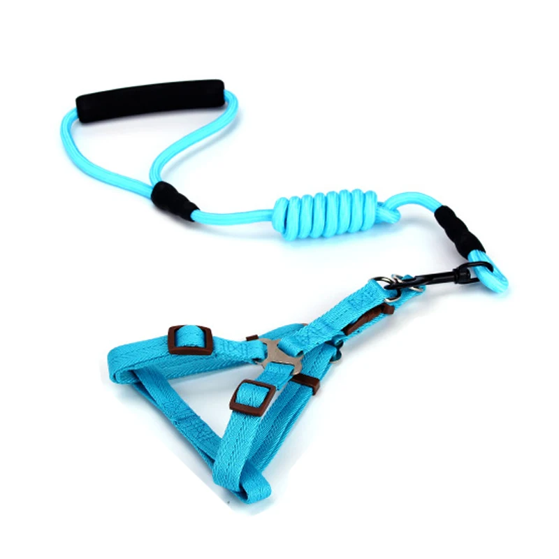 

Nylon Dog Harnesses & Leads Sets Dogs Training Harness Rope Pet Leashes For Small Medium Large Dogs Size S M L XL