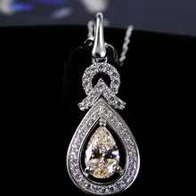 Роскошный античный дизайн, Океанский центр, стиль, 1 каракарат, NSCD, имитация бриллианта, подвеска, ожерелье, преувеличенный ювелирный подарок для леди