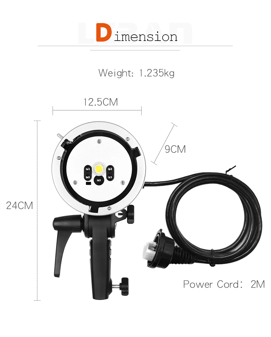 Godox AD-H600B ручной удлинитель дополнительная головка Bowens крепление для Godox AD600B AD600BM вспышка стробоскоп