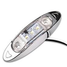 *#Best Price 10pcs DC 12V 24V LED Side Marker Clearance Lamps High Quality Truck Van Trailer White Light Trailer 3LED Lights *#Best Price 10pcs DC 12V 24V LED Side Marker Clearance Lamps High Quality Truck Van Trailer White Light Trailer 3LED Lights