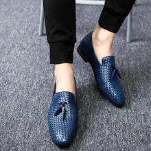 Creepers Real Pu Rubber 2016 England Fashion Brand Men New Flats Genuine Dress Shoes Slipon Loafers Driving Chaussure Homme