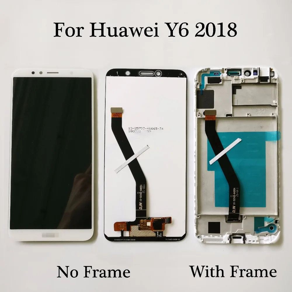 

5.7 inch For Huawei Y6 2018 ATU-LX1 ATU-L21 ATU-LX3 LCD Display + Touch Screen Digitizer Assembly With Frame For Y6 Prime 2018