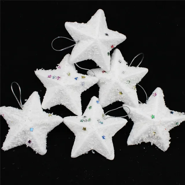 new cheap 6 pcs set christmas tree pendant white mini star christmas supplies christmas pendant - Mini White Christmas Tree new cheap 6 pcs set christmas tree pendant white mini star christmas supplies christmas pendant - Mini White Christmas Tree