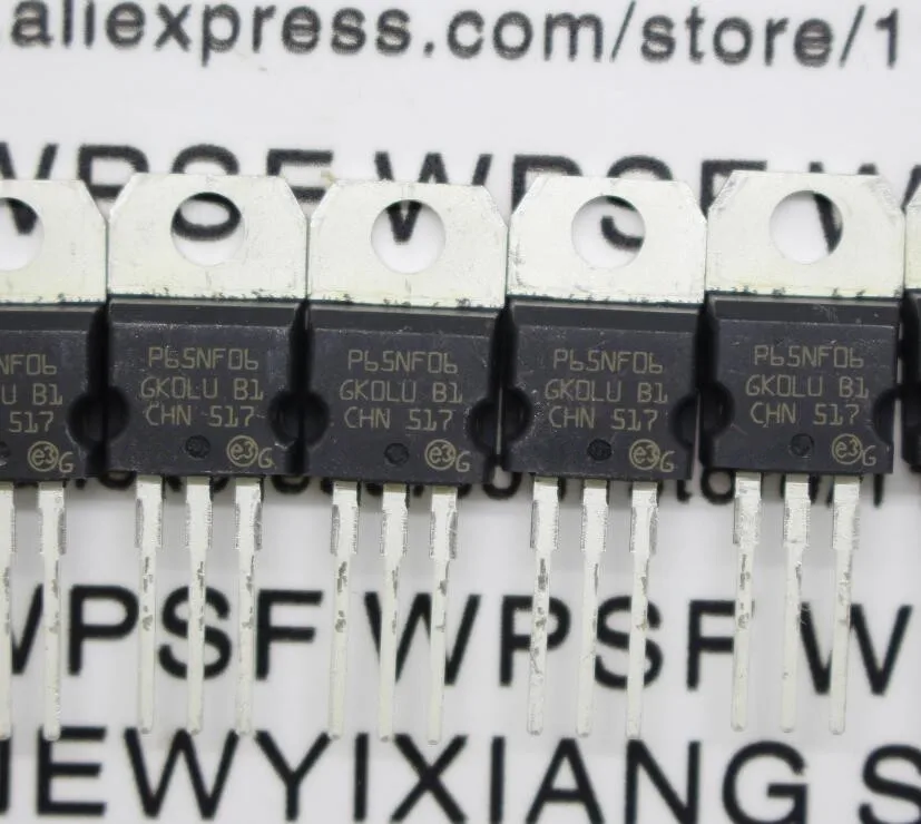 

Free shipping STP65NF06 P65NF06 10pcs/lot NEW and ORIGINAL
