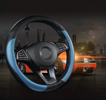 

2019 New Sport Wheel Cover Car Steering Wheel Cover for Women Cool Bling Diamond Design Chevy Microfiber Leather Fits 38cm/ 15"