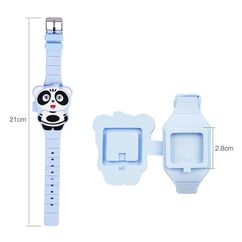 Креативные Милые 3D Мультяшные Панды Детские часы для девочек и мальчиков светодиодный цифровые силиконовые часы детские наручные часы Забавный дизайн PJ