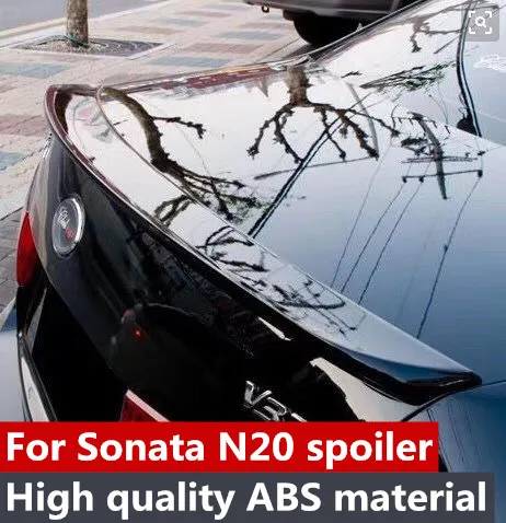 

for hyundai sonata n20 rear trunk spoiler High Quality ABS Material Car Rear Wing Primer Color spoiler 2005-2008