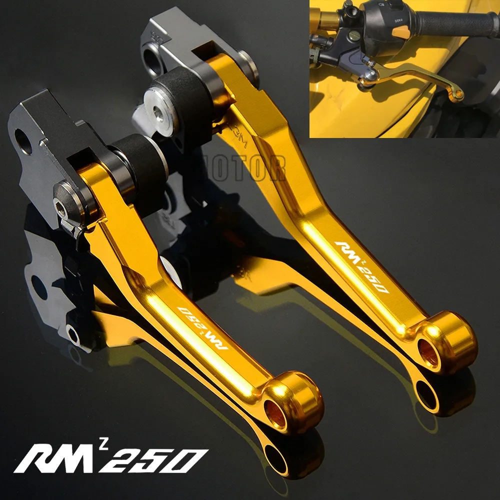 Для Suzuki RMZ250 RMZ 250 2004 2018 2005 2006 2007 CNC алюминиевые рычаги сцепления поворотного