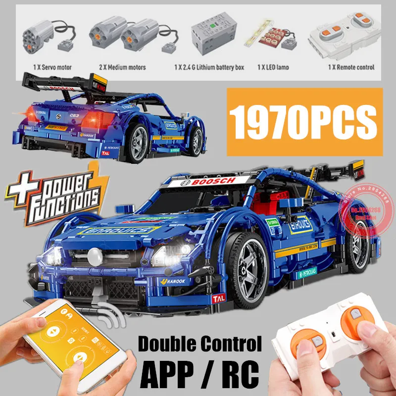 

New MOC 4X4 Driving APP RC Racing Car Vehicle Fit Legoings Technic Motor Power Functions Building Blocks Bricks Toy Kid Gift