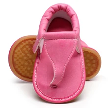 Детские сандалии для девочек, Новая летняя обувь, детская обувь на плоской подошве, детская обувь из искусственной кожи на резиновой подошве, цветочные сандалии для девочек 0-12 месяцев LA911902