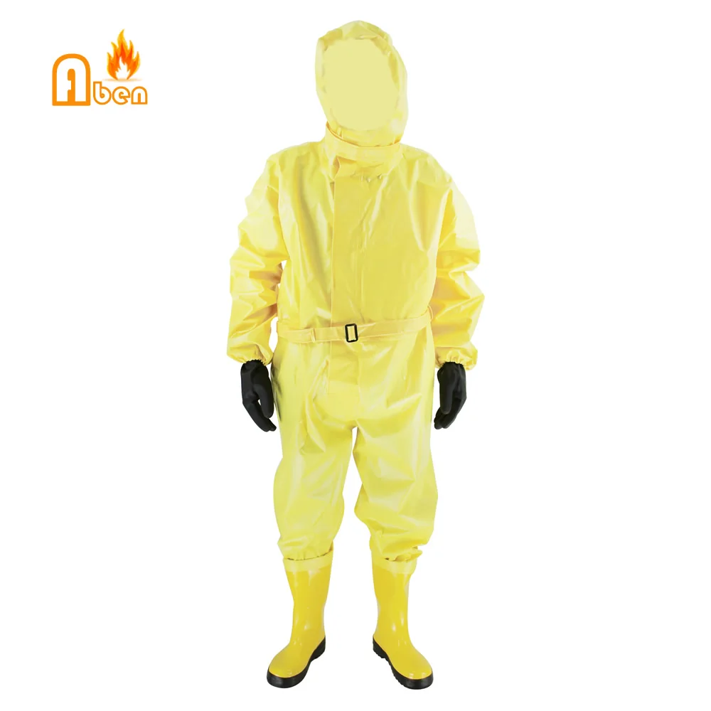 Хороший герметичный резиновый ПВХ химический защитный костюм