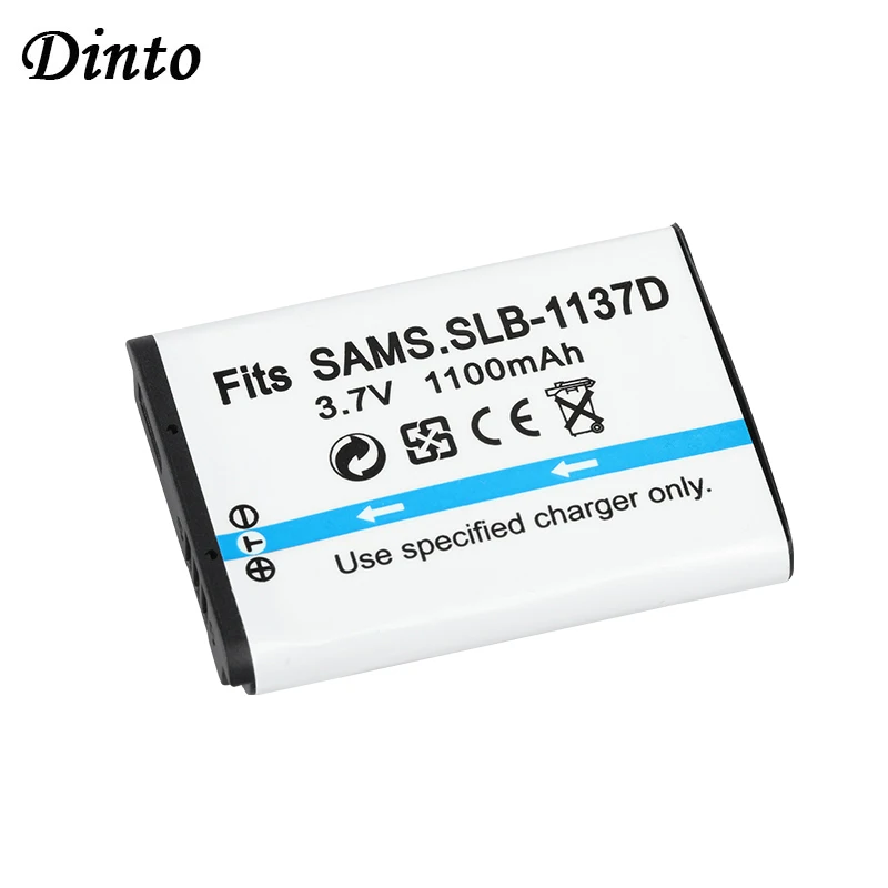 

Dinto 1pc 1100mAh SLB-1137D SLB1137D SLB 1137D Camera Battery FNP-60 FNP60 Li-20B Li20B K5000 Batteries for Samsung L74 NV11