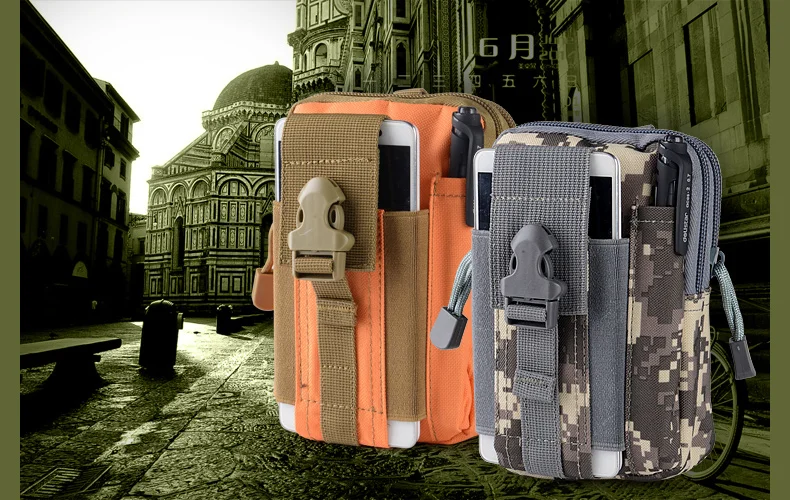 Tactical Molle Pouch Belt Waist Bag Military Fanny Pack Outdoor Pouches Phone Case Pocket For Iphone 7 Hunting Bags (20)