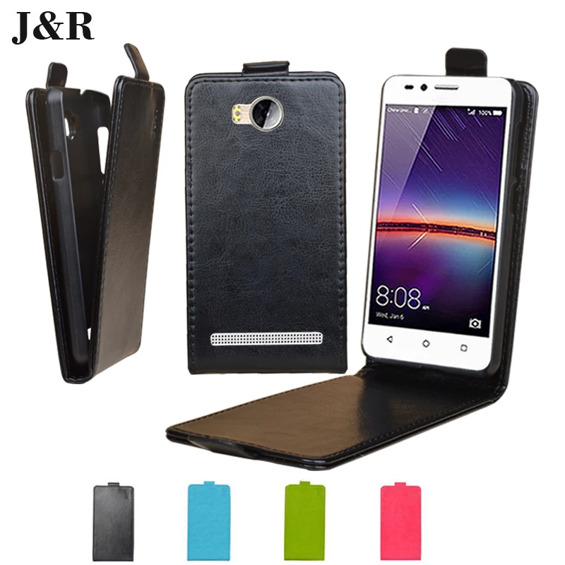 Leather Case For Huawei Y3 II Flip Cover For Huawei Y3ii Phone Cases For Huawei Ascend Y3 II (LUA-U22) Bags J&R Protective