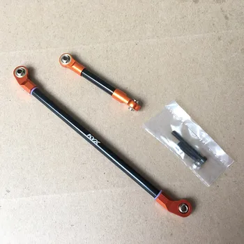 

1Set SCX10 CNC Front Steering Pull Rod Metal Linkage Tie Rod with Ball Joint Rod End for 90022 90028 90035 RC Cars