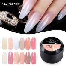 Francheska 15ml Gel de Constructeur de clou gel constructeur uv Transparent Clair nail Art dur gelée acrylique gel oje apprêt top manteau bas(China)