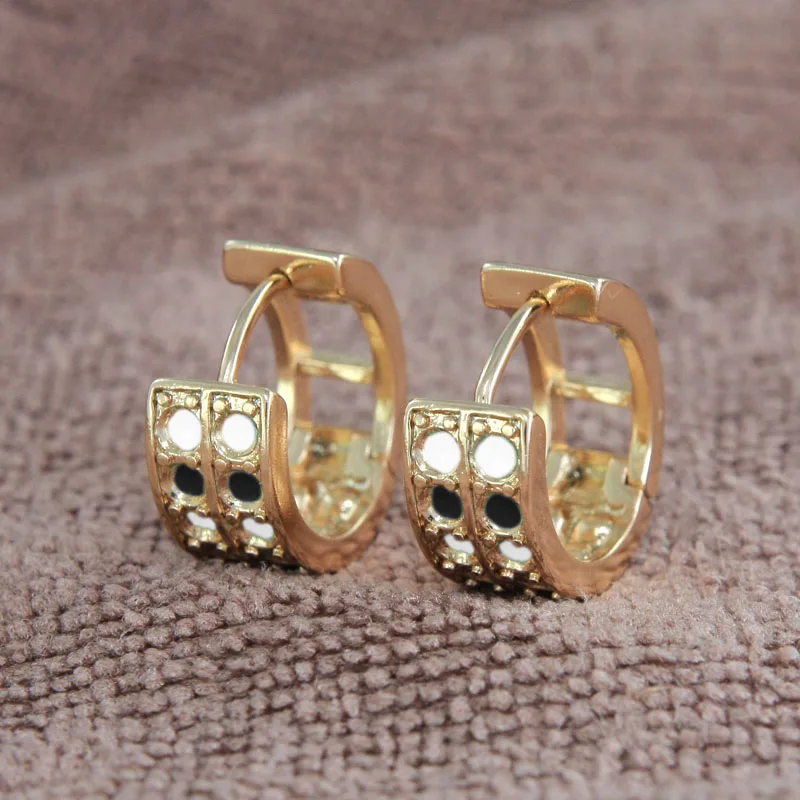 6Pairs Gold Plating Huggie Hoop Earrings Women Boucles D'oreilles Femme Oorbellen Oorringen Orecchini Aros Brinco Argola E1430B