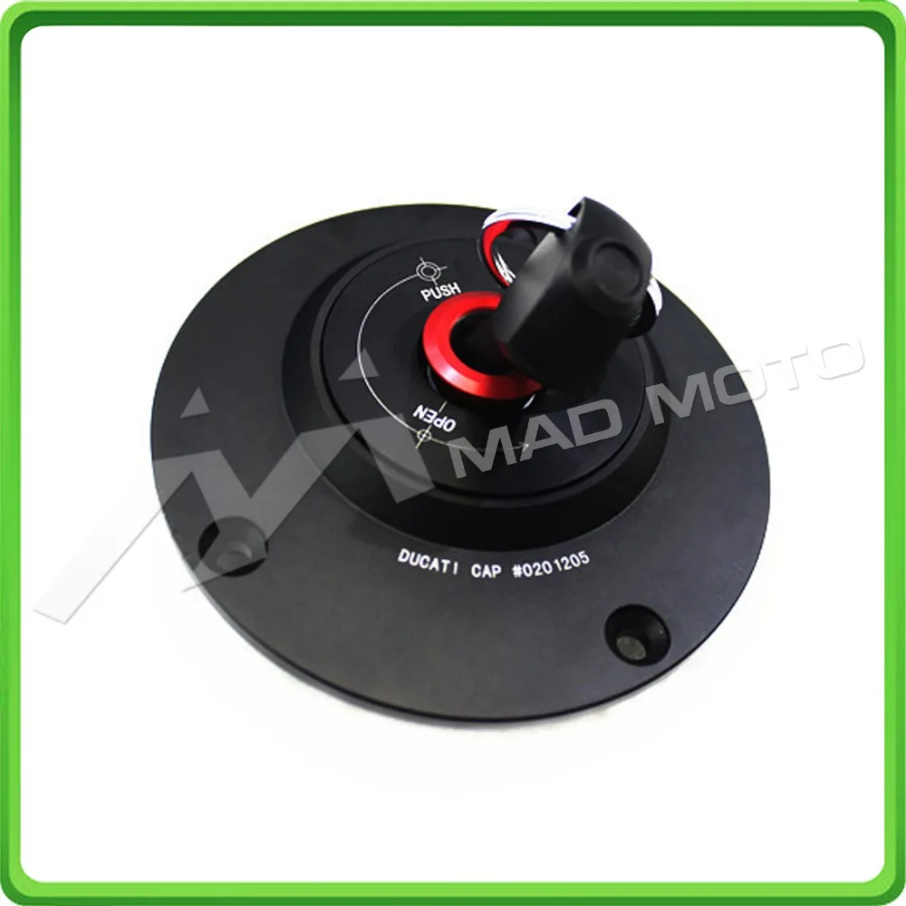 BLACK Fuel Cap  Gas Tank Caps For Ducati 748 848 916 996 998 1098 1098S 1198 1198S MONSTER (4)