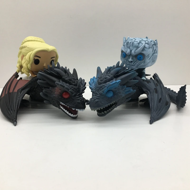 

2pcs/set Game of Thrones Daenerys Targaryen Night King Doll With Dragon Action Figures Toy Christmas Gift NO BOX