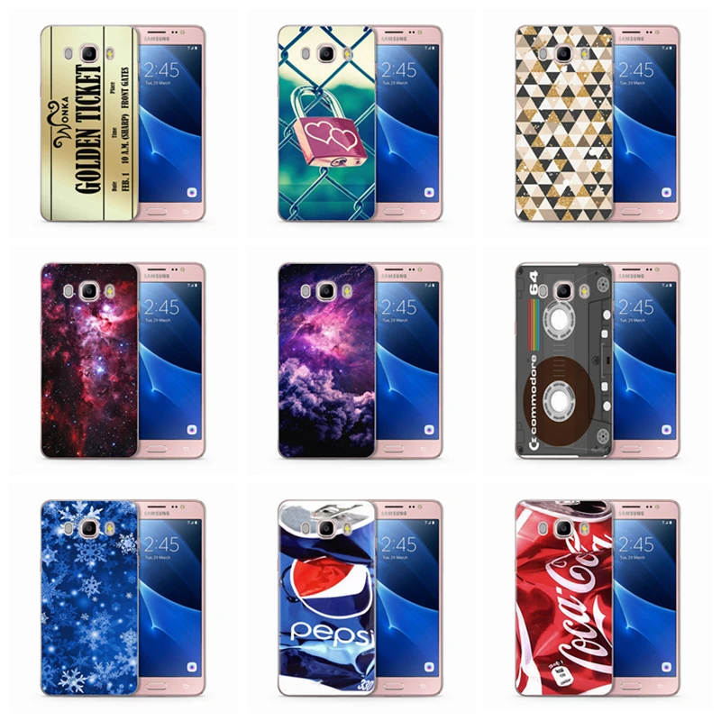 Чехол для Samsung Galaxy A3 A5 2016 2015 2017 prime J1 J3 J5 J7 ТПУ чехол с цветными цветочным рисунком