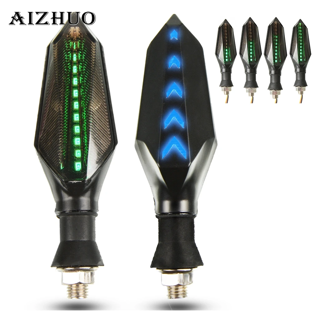 

Motorcycle Turn Signal Warning Flowing Flashing Signal lights For Kawasaki ZX1400 ZX14R ZZR1400 Z1000SX ZX10R ZX6R Z750R VERSYS