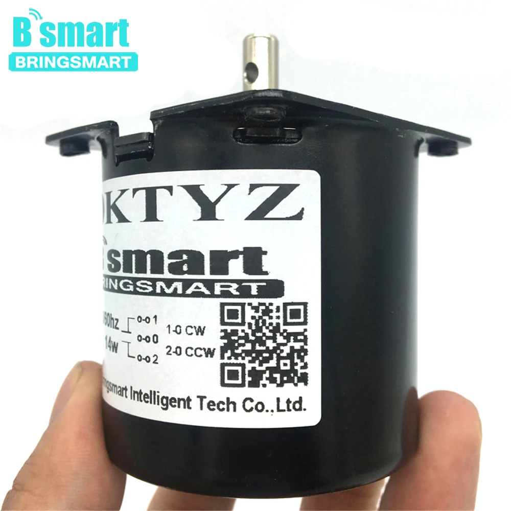 Bringsamrt 60ktyz моторный накопитель переменного тока 220V 110V синхронный двигатель с постоянным магнитом 14 Вт высокий крутящий момент 2,5-110 об/мин Шестерни редуктор двигателя