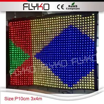 

Free Shipping flexible led video curtain display led curtain