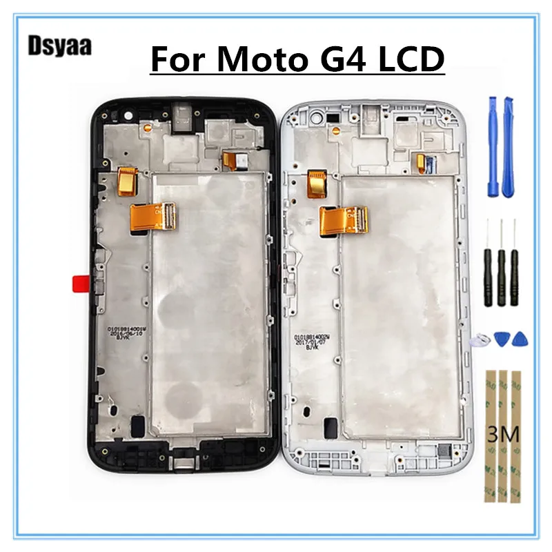 

5.5 Inch for Motorola Moto G4 XT1622 XT1625 LCD Display Touch Screen Digitizer Assembly with Frame for G4 Display