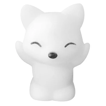 

CNIM Hot 7 Changing Colors Lovely Fox Shape LED Night Light Decoration Candle Lamp Nightlight Nice Children Kid Gift White