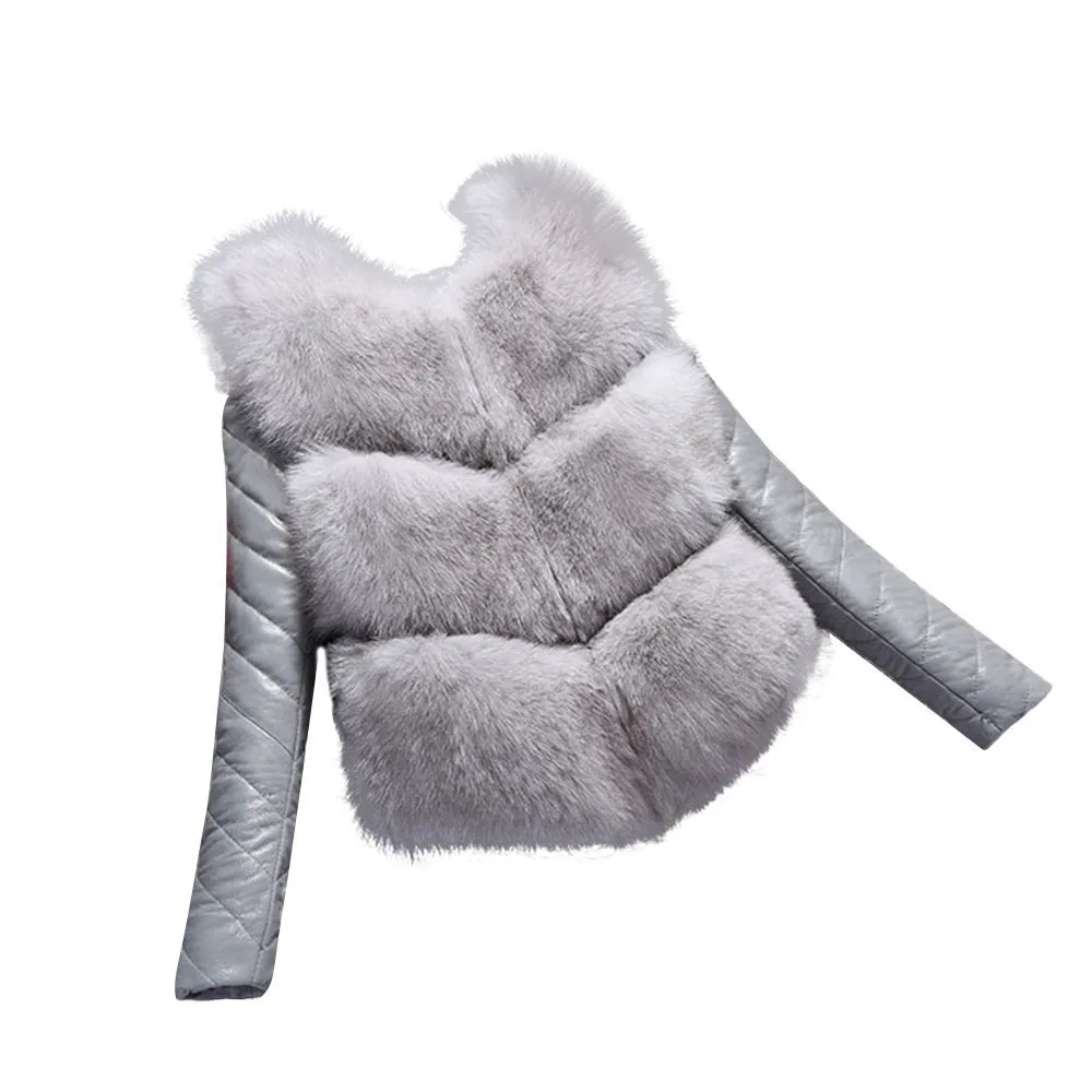 Naiveroo, модное осенне-зимнее пальто, толстый теплый женский жилет из искусственного лисьего меха, Высококачественная куртка Colete Feminino размера плюс 3XL