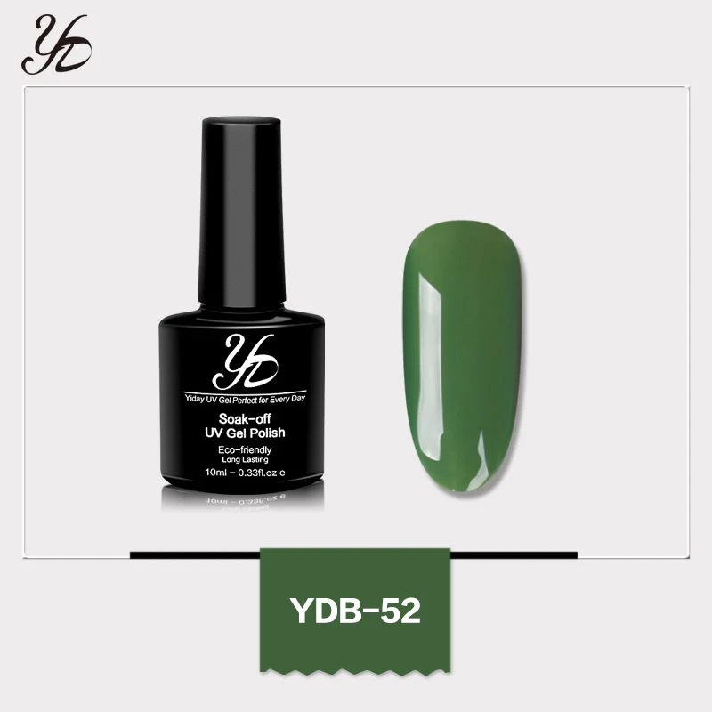 Yiday 1 шт. счастливый красочный зеленый УФ-гель для ногтей Профессиональный лак быстро высушенный УФ/светодиодный светильник долговечный замачиваемый лак для ногтей - Цвет: color 52