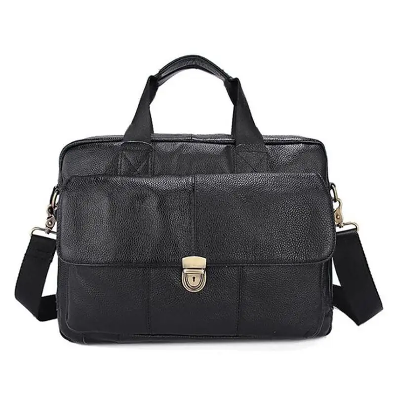 جديد رجل أكياس جلدية حقيقية سستة حقائب كمبيوتر محمول حقيبة يد رجال الأعمال رسول الكتف Crossbody أكياس للرجال