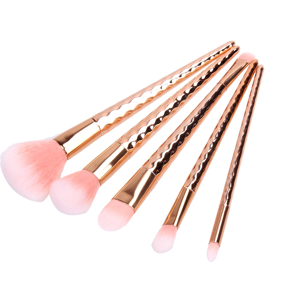 

5Pcs/Set Fashion Face Makeup Brushes Powder Foundation Blush Contour Eyeshadow Eyebrow Cosmetic Brushes Tools Kits