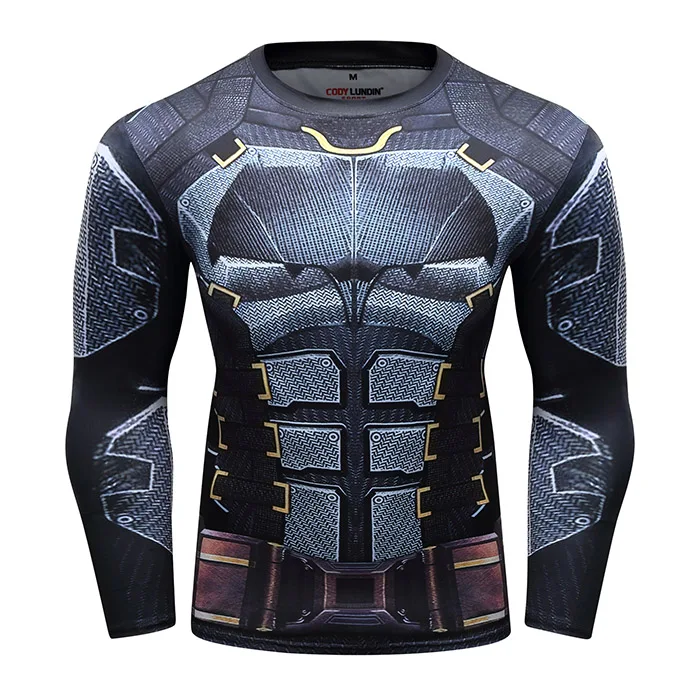 Танос 3D печатных футболки для мужчин Endgame компрессионная рубашка косплей костюм Капитан Америка с длинным рукавом Топы для мужчин - Цвет: 10