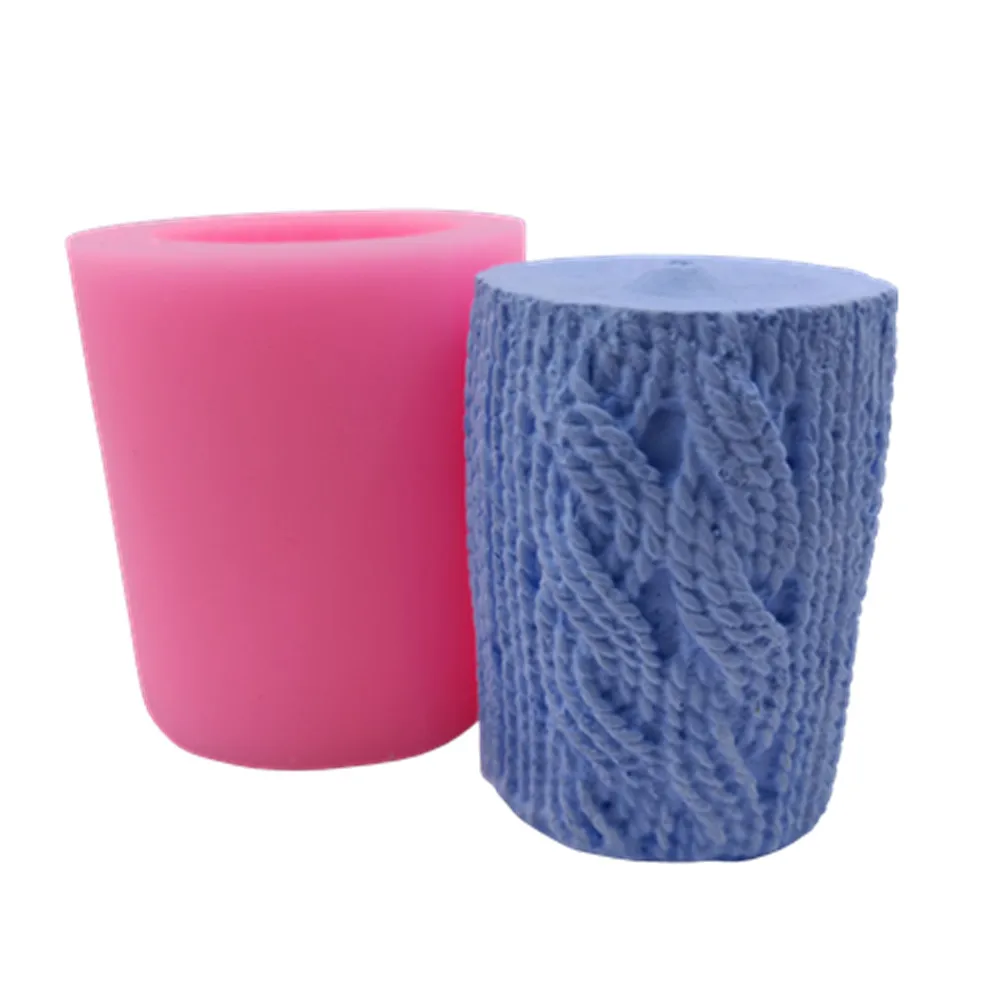 

Yarn Design Candle Molds 3D Silicone Mold for Pillar Candle Making