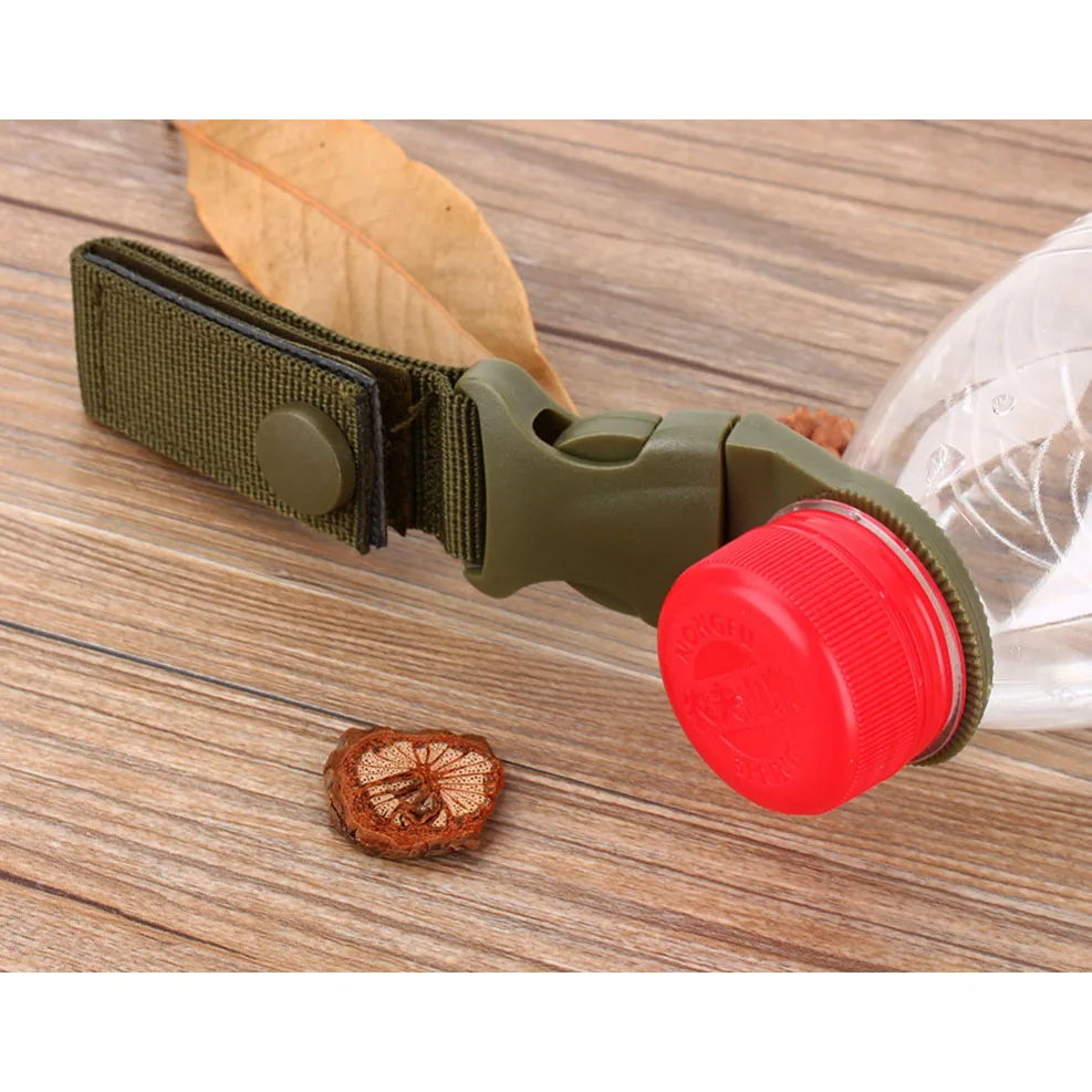 

Outdoor Military Nylon Webbing Buckle Hook for Aluminium Water Bottle Holder Clip Beer Bottle Sleeve Survival Edc Camping Tools