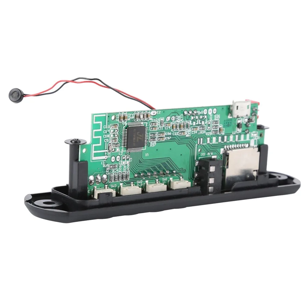 Беспроводной Bluetooth микро usb микрофон 12 В 5 в 3 мм AUX FLAC MP3 TF радио WMA декодер плата