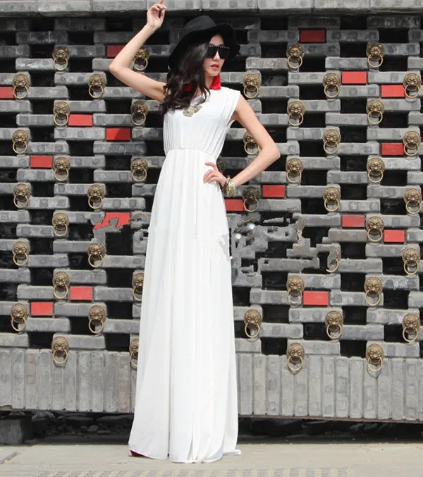 2015-new-design-One-Shoulder-Sexy-Elegant-Summer-Quality-Chiffon-Dress-Long-Maxi-Vintage-Women-Plus (2)