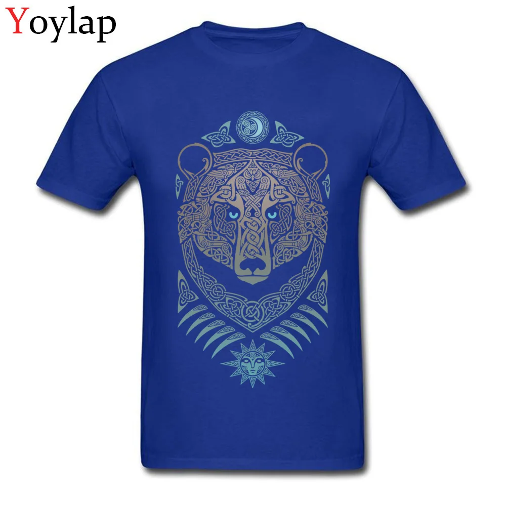 Normal Summer/Autumn FOREST LORD Tops Shirts High Quality Crewneck Short Sleeve Cotton Adult T Shirts Custom Tee-Shirt blue