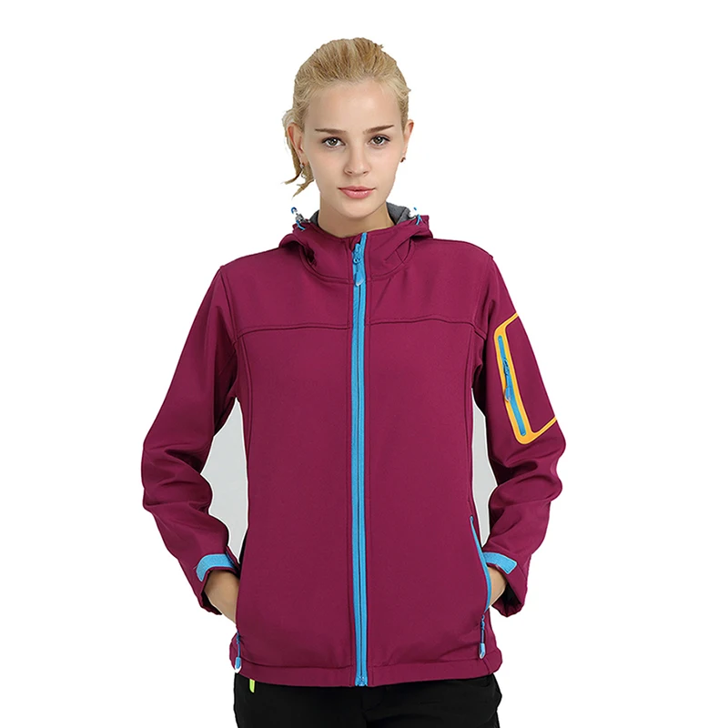 CIKRILAN Femme Veste Softshell Doubl/é Polaire Coupe-vent Imperm/éable Outdoor Sport Camping Randonn/ée Manteau