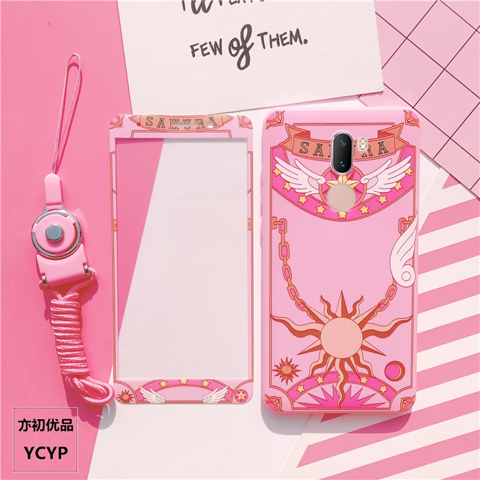 Чехол для Xiaomi Mi8 Cardcaptor Sakura + пленка экрана из закаленного стекла мультяшный чехол