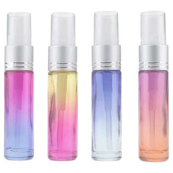 

5Pcs Thicken Refillable Perfume Bottles Gradient Color Essential Oil Container Spary for Travel Home Use Sub-bottle