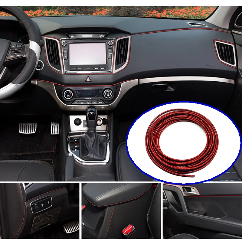 Фотолента 5 м для hyundai ix35 ix25 Subaru Jetta Chevrolet Cruze Aveo Kia Rio Sportage Tiguan 2017|strip for car|strip decorationstrip