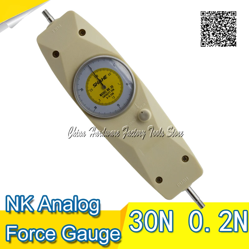 

Free shipping SHAHE Pointer push voltage meter NK-30N dynamometer Dial Mechanical Push-Pull knife precision